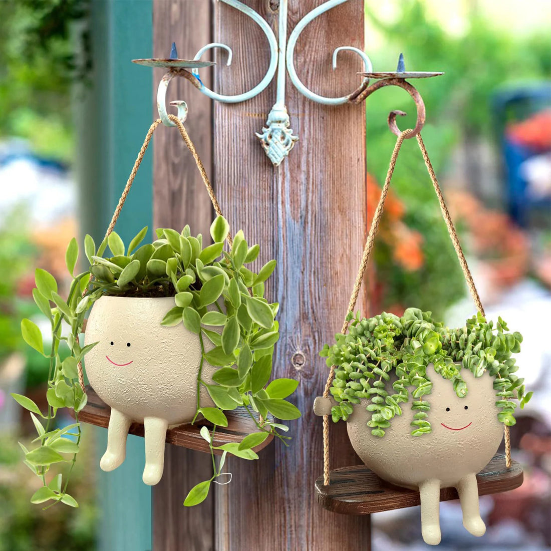 Lumi Swing – Pot décoratif suspendu